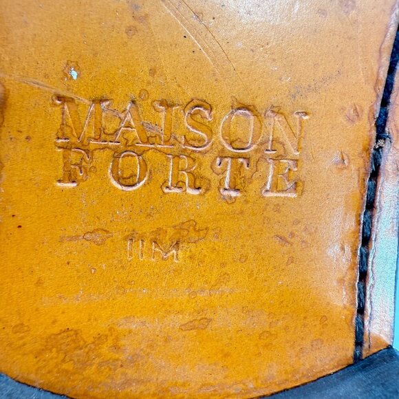 Maison Forte Men Size 11M Brown leather Side Elastic Chelsea Boot - Picture 11 of 12